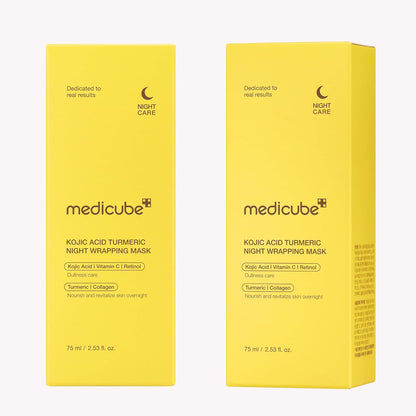 The 8-Hour Glass Skin Builder: Medicube Turmeric & Collagen Wrapping Mask
