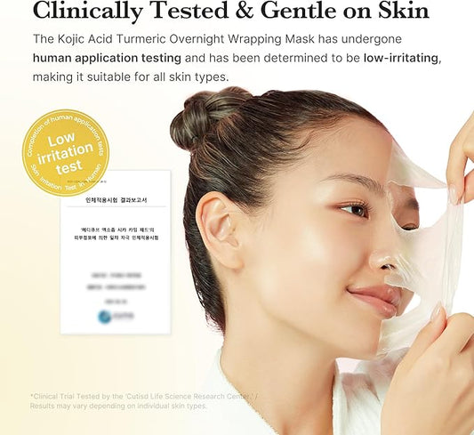The 8-Hour Glass Skin Builder: Medicube Turmeric & Collagen Wrapping Mask