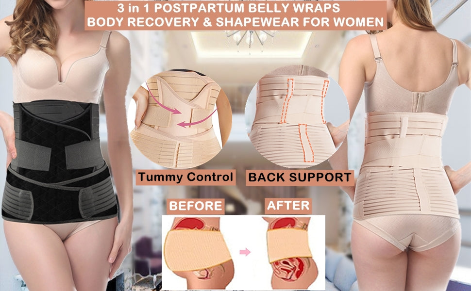 Postpartum Recovery Belt - 3-in-1 Slimming Girdle